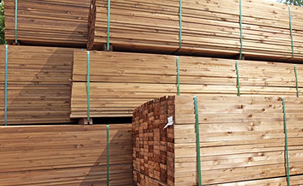 Lumber and building supplies at Von Tobel