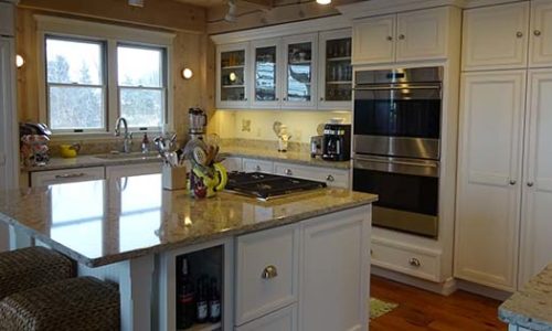 Von Tobel kitchen island and cabinets