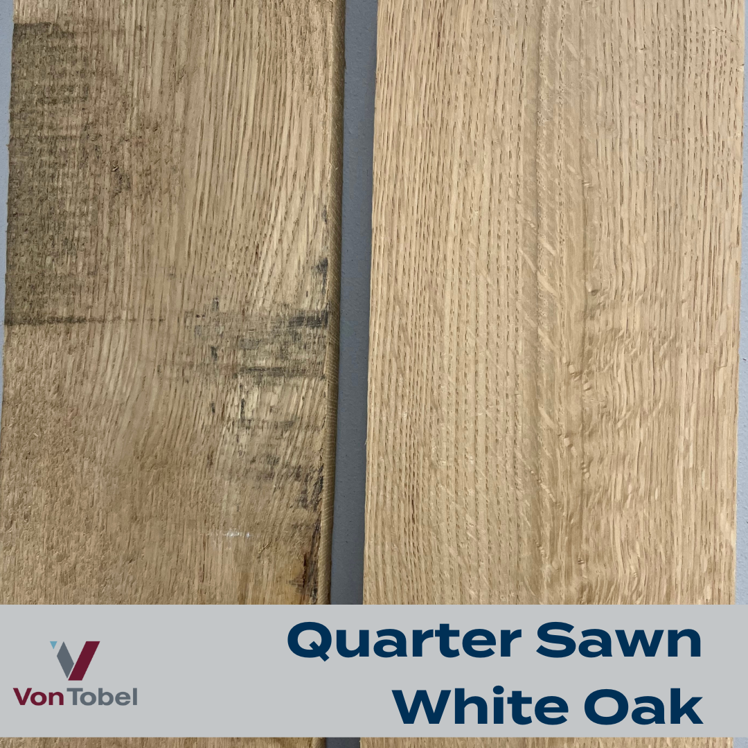 Quarter sawn white oak hardwood