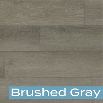 RigidCORE HD vinyl plank flooring in Brushed Gray
