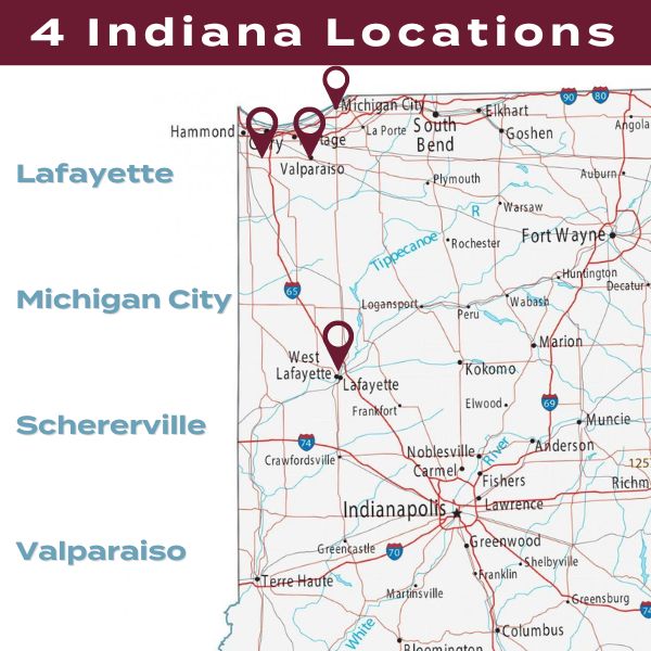 Von Tobel has 4 locations in Indiana.
