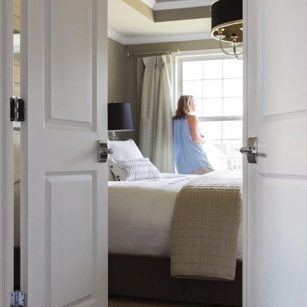 Masonite white interior bedroom double doors