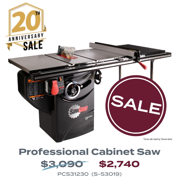 Professional cabinet saw on sale
