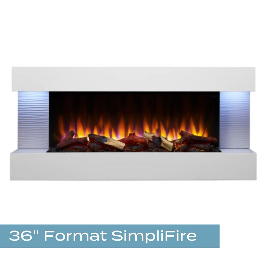 36" Format SimpliFire electric fireplace at Von Tobel