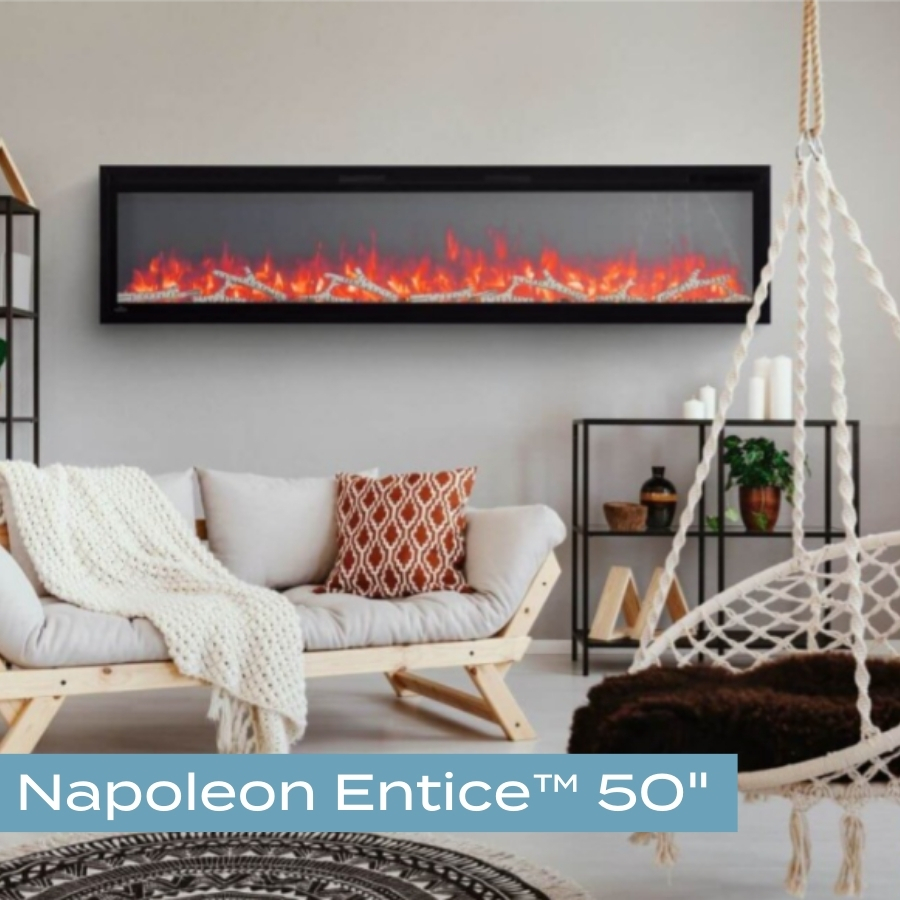 Napoleon Entice™ 50" electric fireplace at Von Tobel