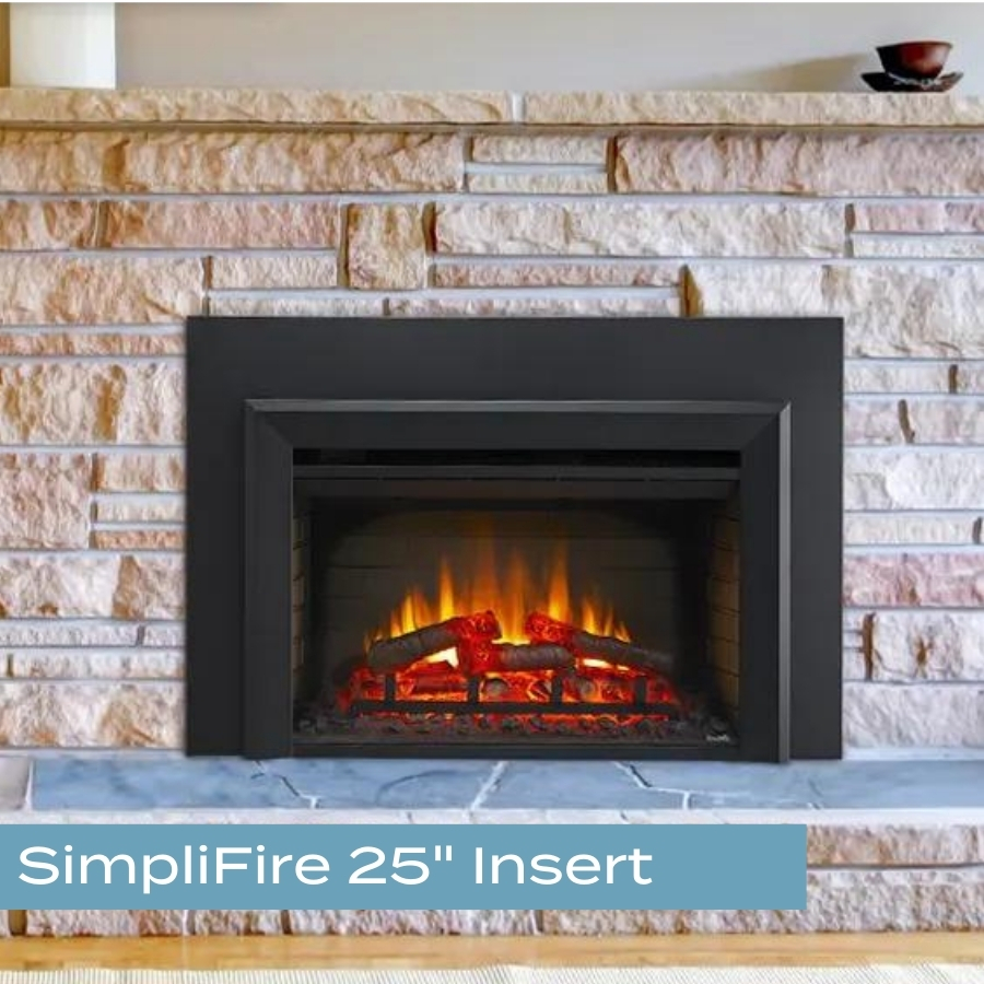 SimpliFire 25" Insert electric fireplace at Von Tobel