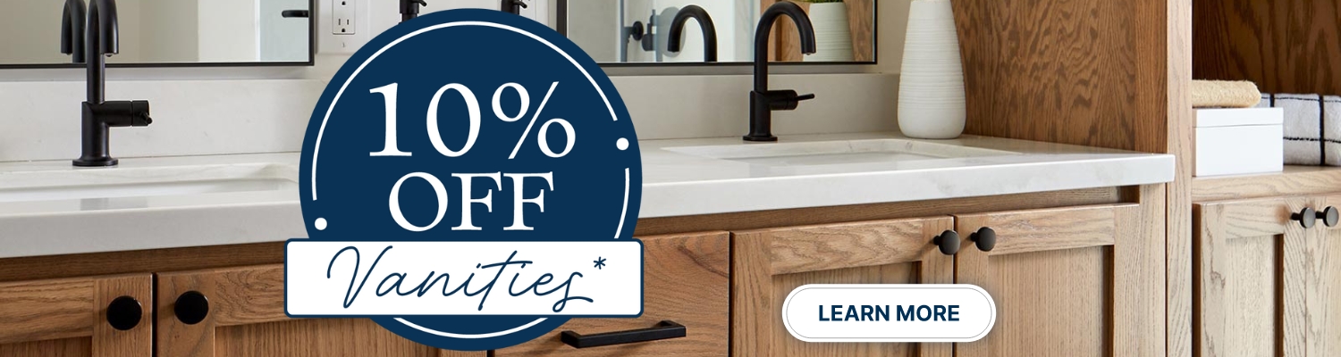 10% off select vanities