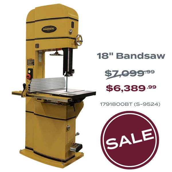 18" Bandsaw sale