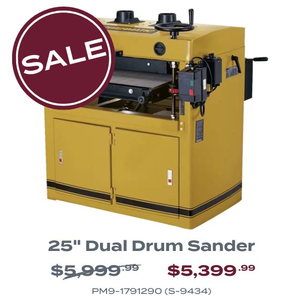 25" Dual Drum Sander sale