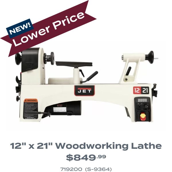 JET 12" woodworking lathe