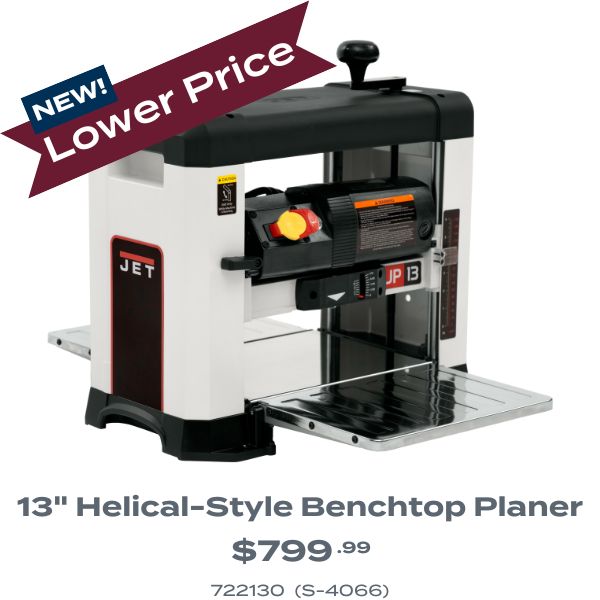 13" benchtop planer