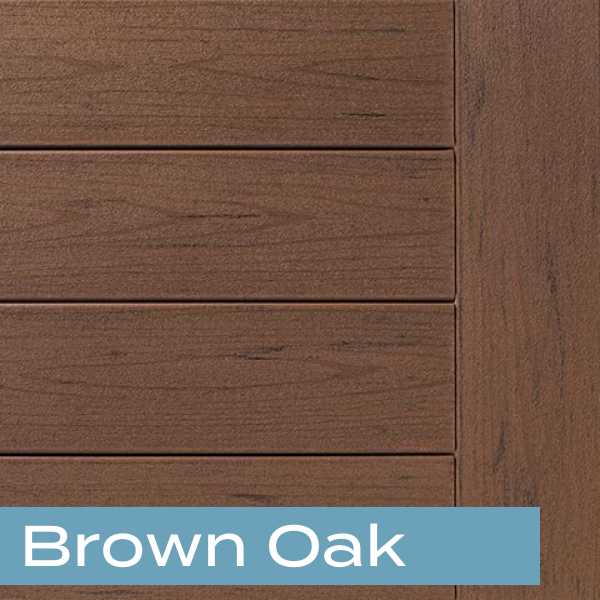 TimberTech composite decking terrain collection - brown oak