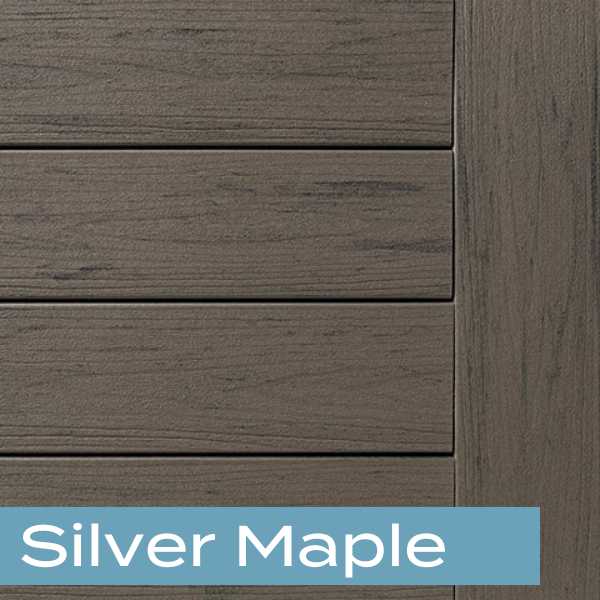 TimberTech composite decking terrain collection - silver maple